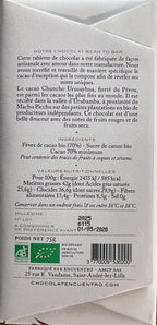 Chocolat Encuentro Pérou Chuncho Urusayhua BIO